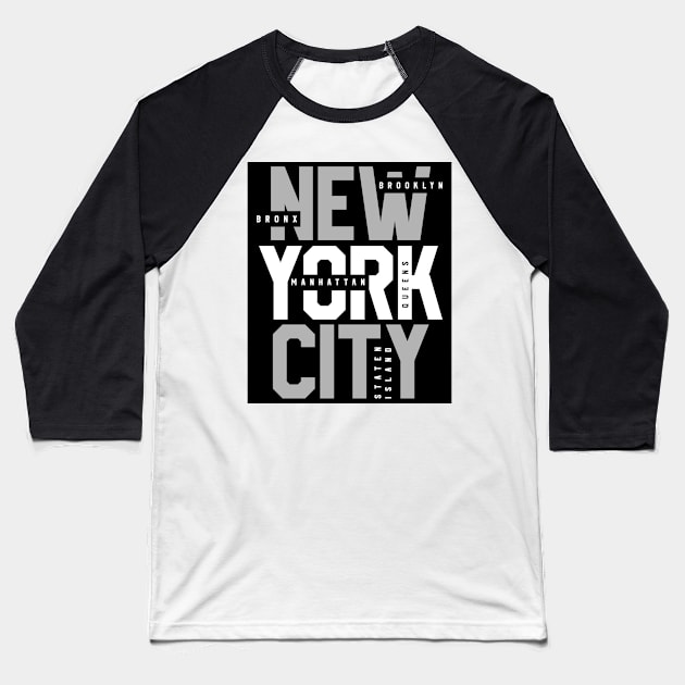 Brooklyn New York City NYC Lovers Souvenir Baseball T-Shirt by markz66